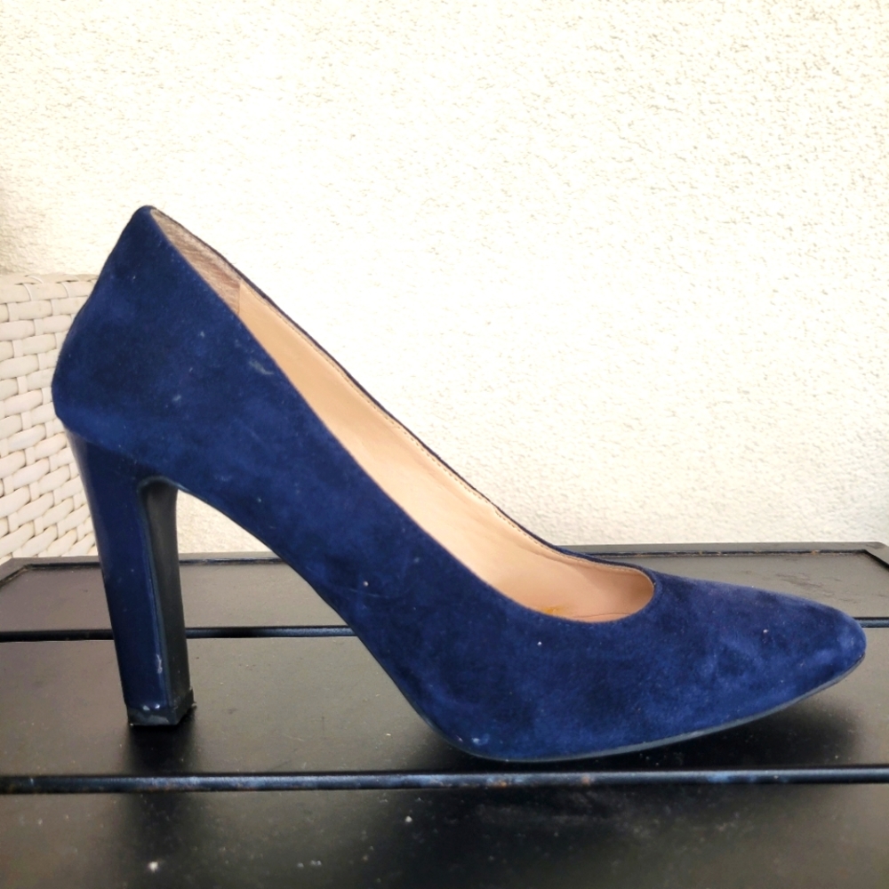 Franco Sarto, Navy Blue, suede, pumps size 7